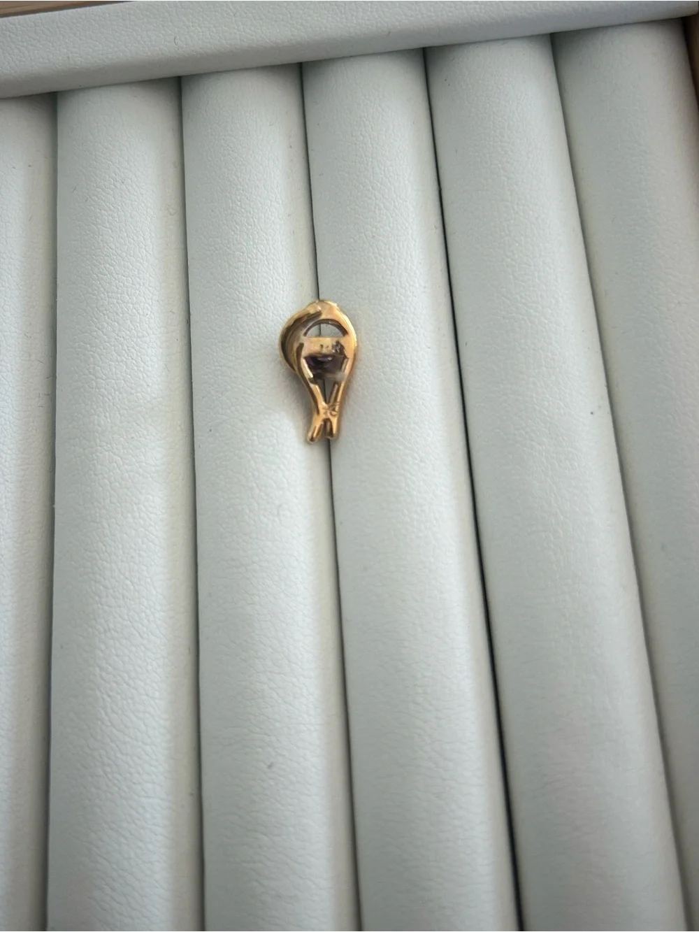 Gold-Tone 14k Women’s pin with Purple Stone